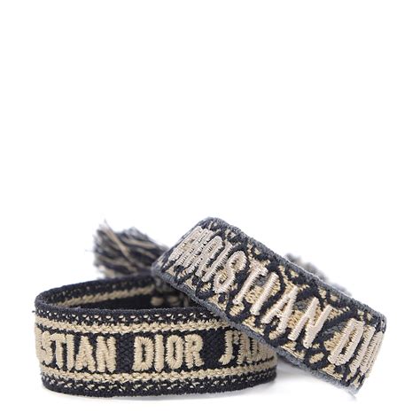 christian dior cloth bracelet.